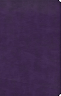 Front cover_CSB Large Print Personal Size Reference Bible, Purple LeatherTouch, Indexed