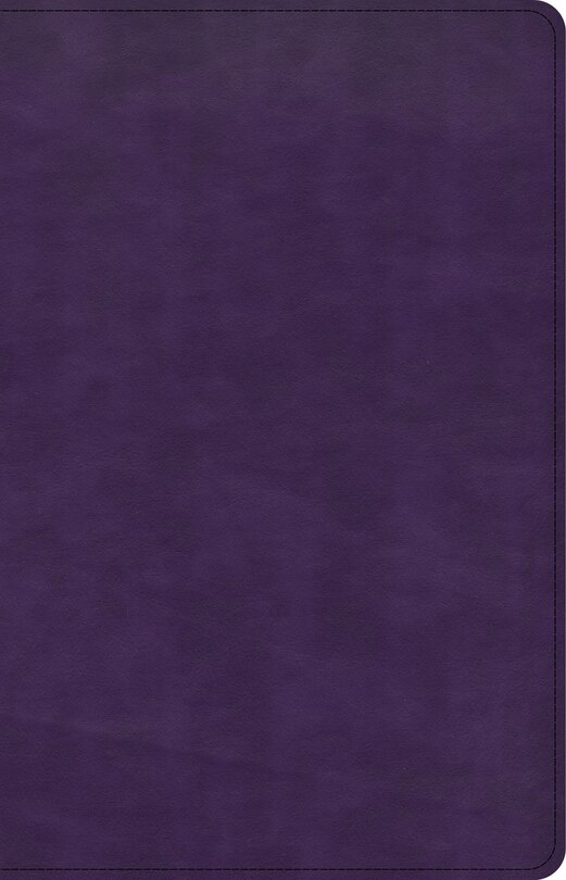 Front cover_CSB Large Print Personal Size Reference Bible, Purple LeatherTouch, Indexed