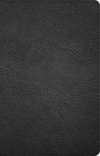 Front cover_CSB Large Print Personal Size Reference Bible, Black Genuine Leather