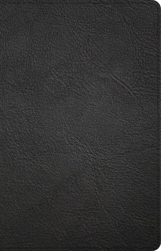 Front cover_CSB Large Print Personal Size Reference Bible, Black Genuine Leather