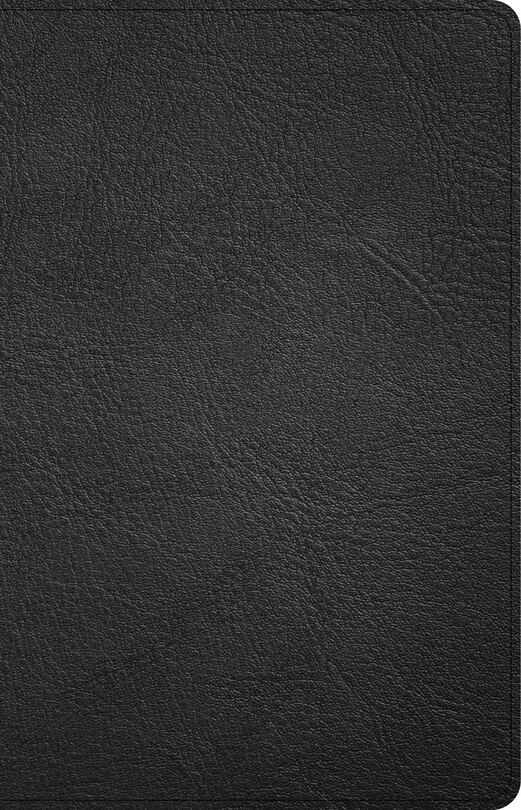 Front cover_CSB Large Print Personal Size Reference Bible, Black Genuine Leather, Indexed