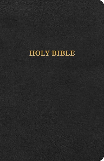 Front cover_KJV Thinline Bible, Black LeatherTouch