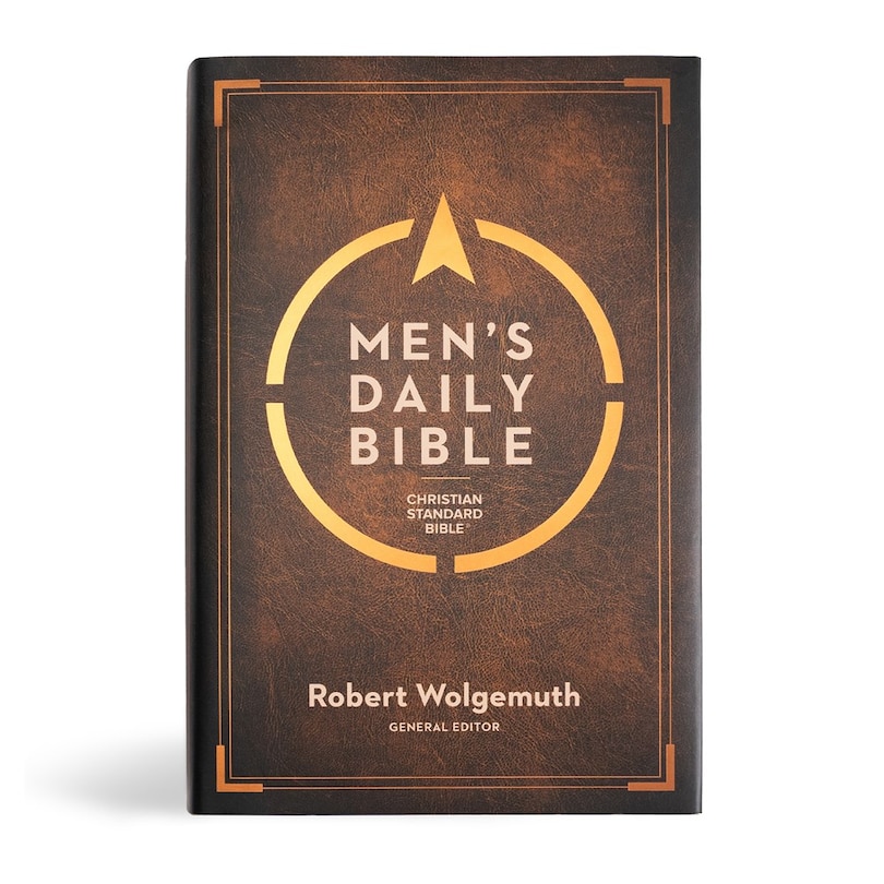 Front cover_CSB Men's Daily Bible, Hardcover