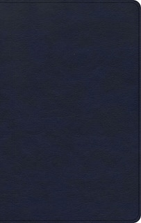 Front cover_CSB Single-Column Personal Size Bible, Navy LeatherTouch