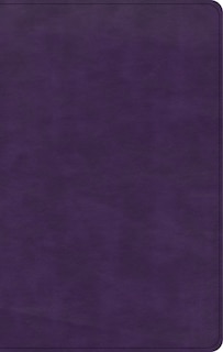 Front cover_CSB Single-Column Personal Size Bible, Plum LeatherTouch
