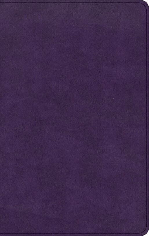 Front cover_CSB Single-Column Personal Size Bible, Plum LeatherTouch