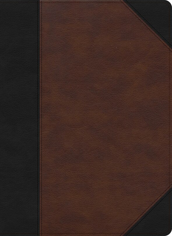 Front cover_CSB Verse-by-Verse Reference Bible, Black/Brown LeatherTouch