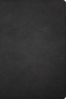 Front cover_KJV Large Print Thinline Bible, Black Genuine Leather, Indexed