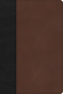 Front cover_KJV Large Print Thinline Bible, Black/Brown LeatherTouch