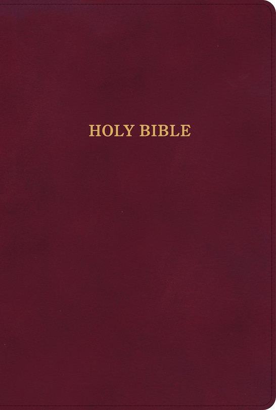 Front cover_KJV Large Print Thinline Bible, Burgundy LeatherTouch