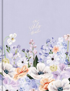 Front cover_CSB Notetaking Bible, Large Print Hosanna Revival Edition, Lavender/Peach Cloth Over Board