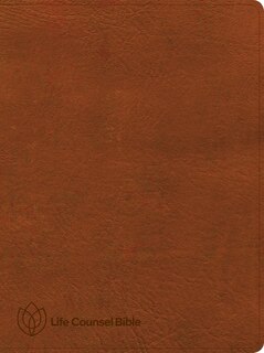 Front cover_CSB Life Counsel Bible, Burnt Sienna LeatherTouch