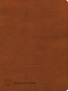 Front cover_CSB Life Counsel Bible, Burnt Sienna LeatherTouch, Indexed