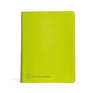 Front cover_CSB Life Counsel Bible, Apple Green LeatherTouch, Indexed