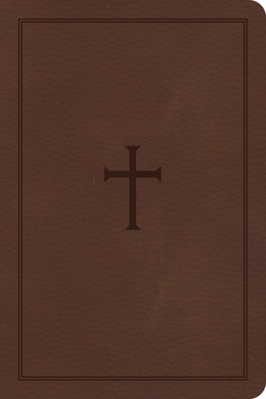 Front cover_CSB Large Print Compact Reference Bible, Brown Leathertouch