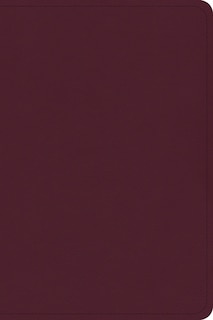 Front cover_CSB Large Print Compact Reference Bible, Cranberry Leathertouch