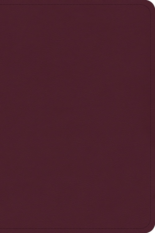 Front cover_CSB Large Print Compact Reference Bible, Cranberry Leathertouch