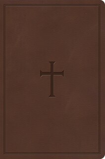 Front cover_CSB Giant Print Reference Bible, Brown LeatherTouch, Indexed