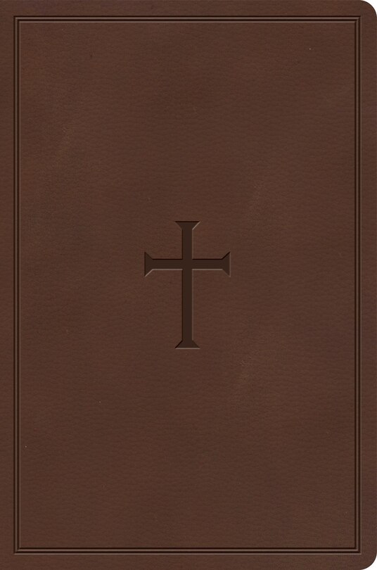 Front cover_CSB Giant Print Reference Bible, Brown LeatherTouch, Indexed