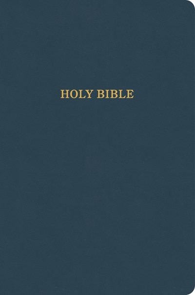 Front cover_KJV Large Print Thinline Bible, Value Edition, Slate Leathertouch