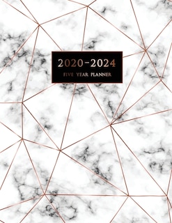 2020-2024 Five Year Planner: Large 60-month Schedule Organizer With Marble Cover (volume 5)