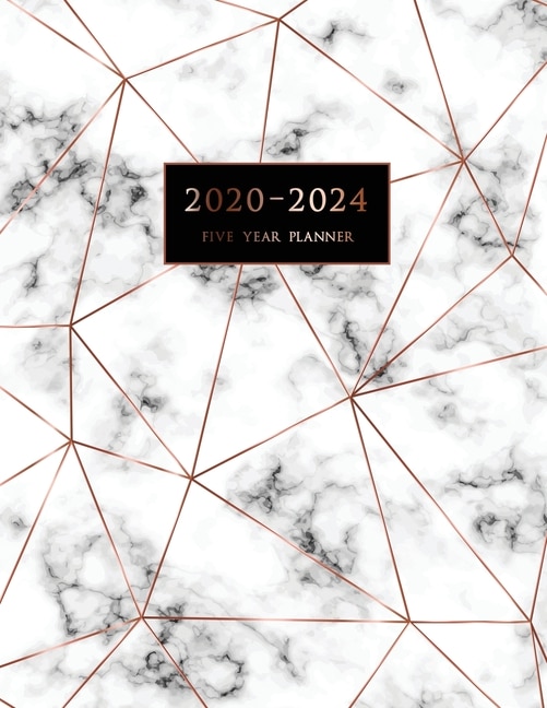 2020-2024 Five Year Planner: Large 60-month Schedule Organizer With Marble Cover (volume 5)
