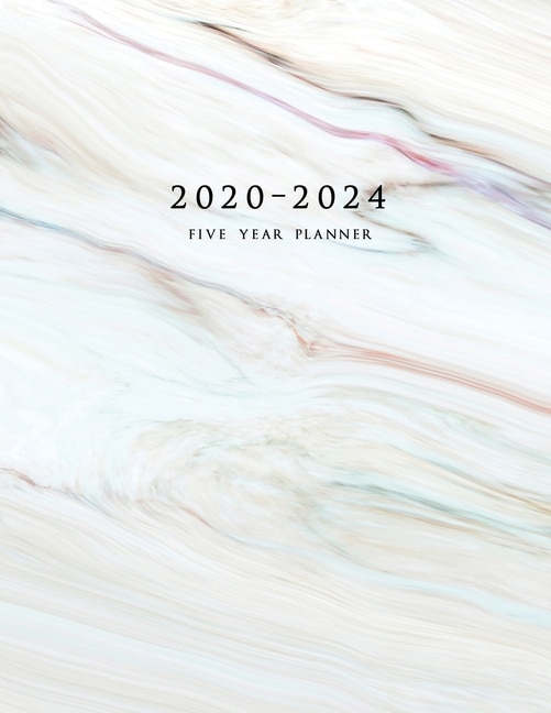 2020-2024 Five Year Planner: Large 60-month Schedule Organizer With Marble Cover (volume 7)