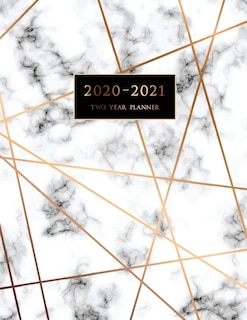 2020-2021 Two Year Planner: Large Monthly Planner With Inspirational Quotes And Marble Cover (volume 5)