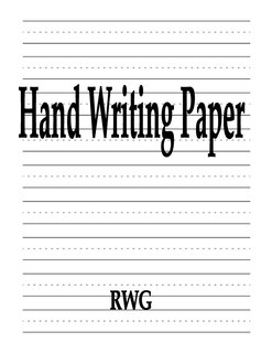Front cover_Hand Writing Paper