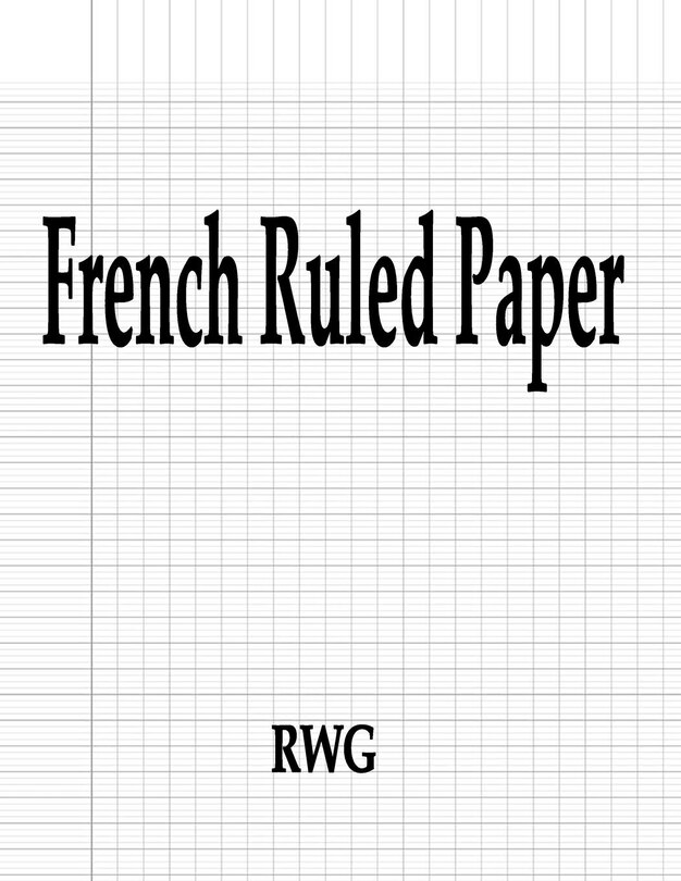 Front cover_French Ruled Paper