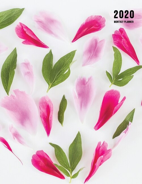 2020 Monthly Planner: Large Monthly Planner With Inspirational Quotes And Floral Cover (volume 2)