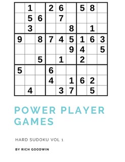Couverture_Power Player Games Hard Sudoku Vol 1