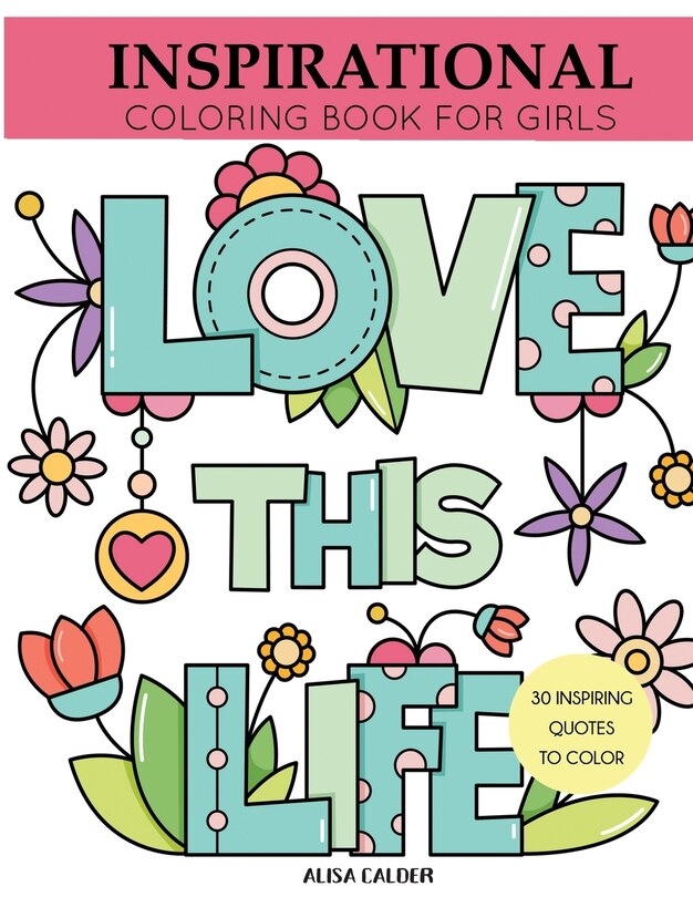 Couverture_Inspirational Coloring Book for Girls