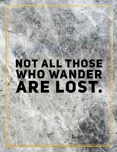 Front cover_Not All Those Who Wander Are Lost.