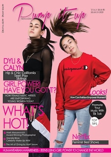 Front cover_Pump it up Magazine - Calyn & Dyli - Hip and chic California teen pop siblings