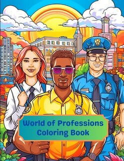 Front cover_World of Professions Coloring Book