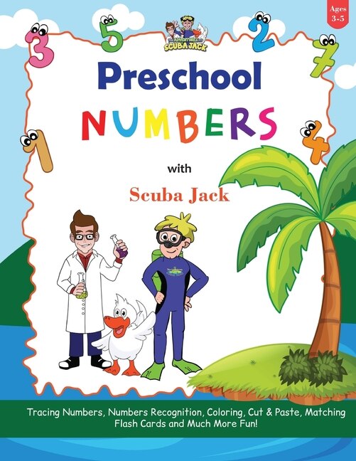 Front cover_Learn Numbers with the Preschool Adventures of Scuba Jack