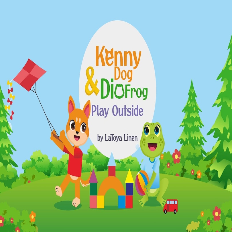 Front cover_Kenny dog and Dio frog play outside