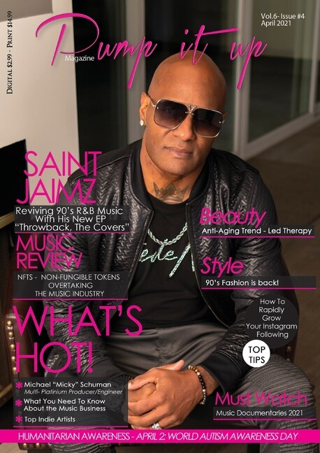 Front cover_Pump it up Magazine - Rising RnB Icon Saint Jaimz