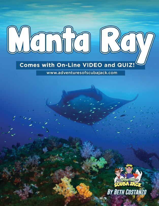 Front cover_Manta Ray Activity Workbook For Kids