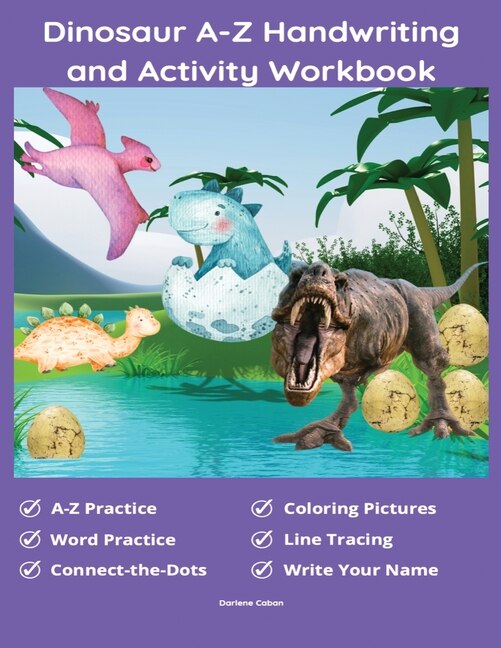Front cover_Dinosaur A-Z Handwriting And Activity Workbook