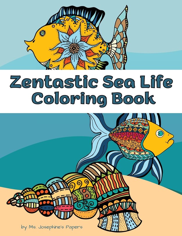 Front cover_Zentastic Sea Life Coloring Book