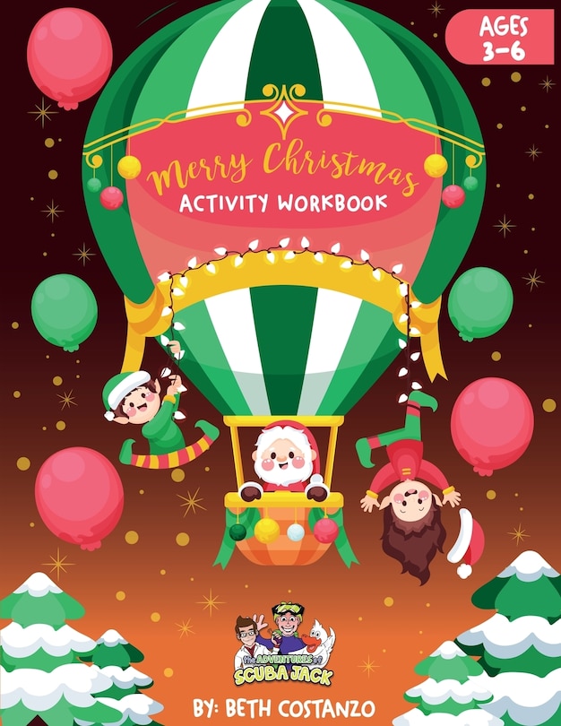 Front cover_Christmas Activity Workbook for Kids