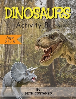 Front cover_Dinosaurs Activity Book - Age 3 to 6