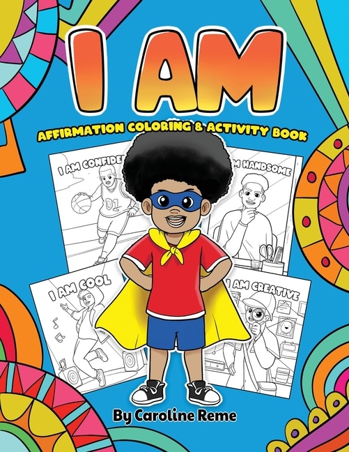 Front cover_I AM affirmation coloring and activity book