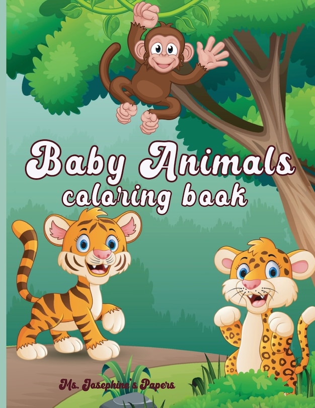 Front cover_Baby Animals Coloring Book