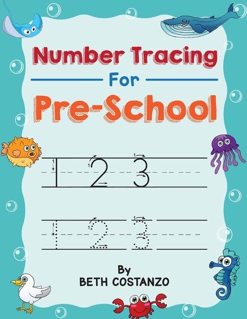 Front cover_Number Tracing book for Preschoolers