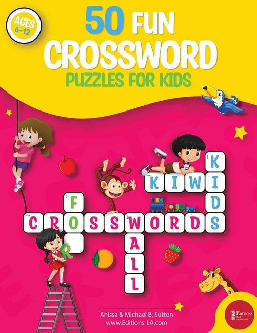 Front cover_50 fun crossword puzzles for kids