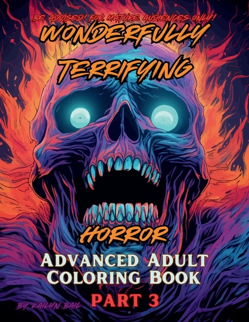 Couverture_Wonderfully Terrifying Horror Advanced Adult Coloring Book Part 3