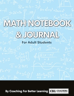 Front cover_Math Notebook and Journal For Adult Students